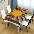 thumbnail image 3 of Yayeee Tablecloths for Rectangular Tables 60 x 90 inch Party Table Cover, Geometric Sun, 3 of 6