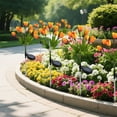 thumbnail image 5 of Rirool Solar Garden Lights Outdoor, 2 Pack Solar Tulip Lights with 14 Flowers, IP65 Waterproof LED Stake Light for Yard, Pathway, Patio, Landscape (Orange), 5 of 8