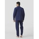 thumbnail image 4 of Conjunto de pijama largo con botones para hombre, 100 % algodón, 4 of 7
