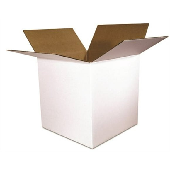 The Packaging Wholesalers 12 X 10 X 8 White Inches Shipping Boxes, 25-Count (Bs121008W)