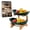 2 Tier Green, variant on Tier Countertop Organizer, Fruit Bowl with Bamboo Wood Stand for Kitchen Counter, Snack Dessert Cake Tray Plate Rack for Party Wedding, Basket for Vegetable Storage, Salad Buffet Server