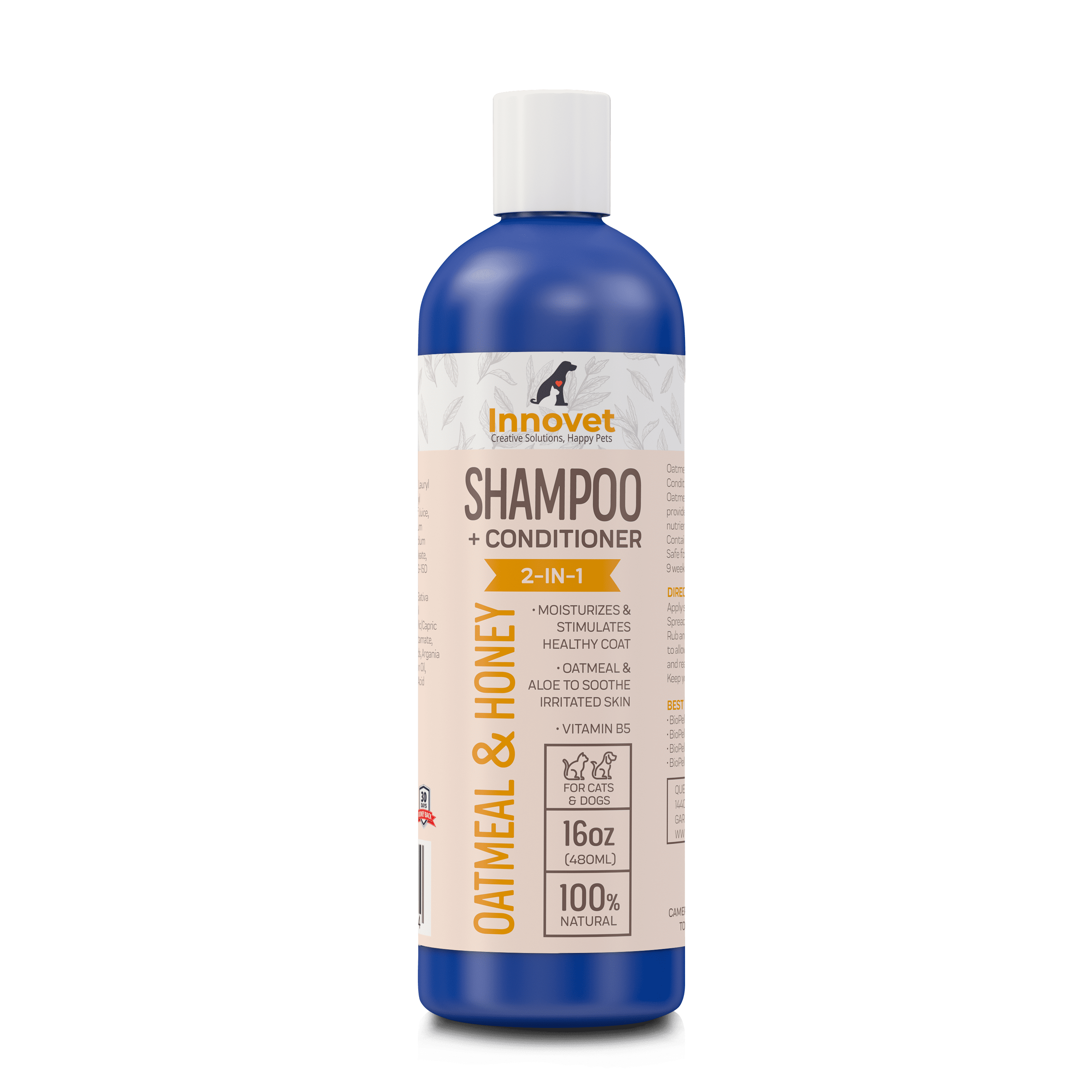 Innovet All Natural Oatmeal and Honey Shampoo + Conditioner For Dogs
