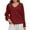 Red Sweatshirts, variant on Htigea Womens Lace Up Sweatshirts Casual V Neck Long Sleeve Tops Lightweight Fall Pullover Sweatshirt Black S