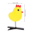 thumbnail image 3 of KAKOWELY 24 pinzas para el pelo de pollito de peluche amarillo, horquillas de animales de Pascua, tocados, accesorios para el cabello para mujeres y niñas, recuerdo de fiesta de primavera, 3 of 5