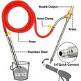 thumbnail image 4 of Pressure Washer Sandblasting Kit, 5000 PSI Wet Sandblaster Attachment, Power Washer Sandblasting with Replacement Ceramics Nozzle, 1/4 Inch Quick Disconnect Sandblasting Kit, 4 of 7