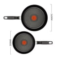 thumbnail image 2 of Juego de Sartenes T-fal Extra 20 cm y 24 cm Rojo, 2 of 4