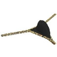 thumbnail image 3 of Botmois Men's Leopard Bordered Underwear Soft Thin Ice Silk Hipster G-string Micro Thong Black M, 3 of 3