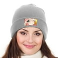 thumbnail image 4 of Anya Forger Spy X Winter Beanie Hats for Men Women, Warm Cozy Knitted Cuffed Skull Cap, 4 of 8