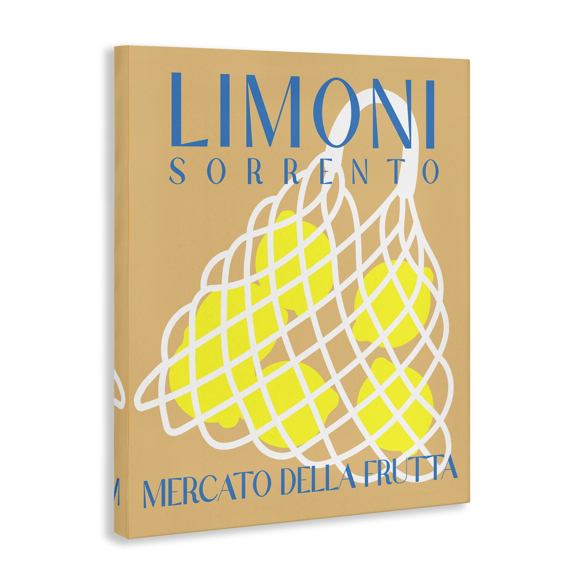 Stupell Industries Modern Lemon Fruit Market Food & Beverage Painting Wrapped Canvas Art Print Wall Art, 16 x 20