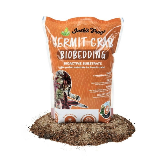 Josh's Frogs Hermit Crab BioBedding Bioactive Substrate (4 Quart (Sand Included))