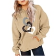 thumbnail image 2 of Avtoify Girls Hoodies Casual, Toddler Girls Fall Clothes, Children's Long-Sleeve Patterned T-Shirt with Printed Round Collar, Short, Suitable for Boys' Hooded Sweatshirts, 2 of 5