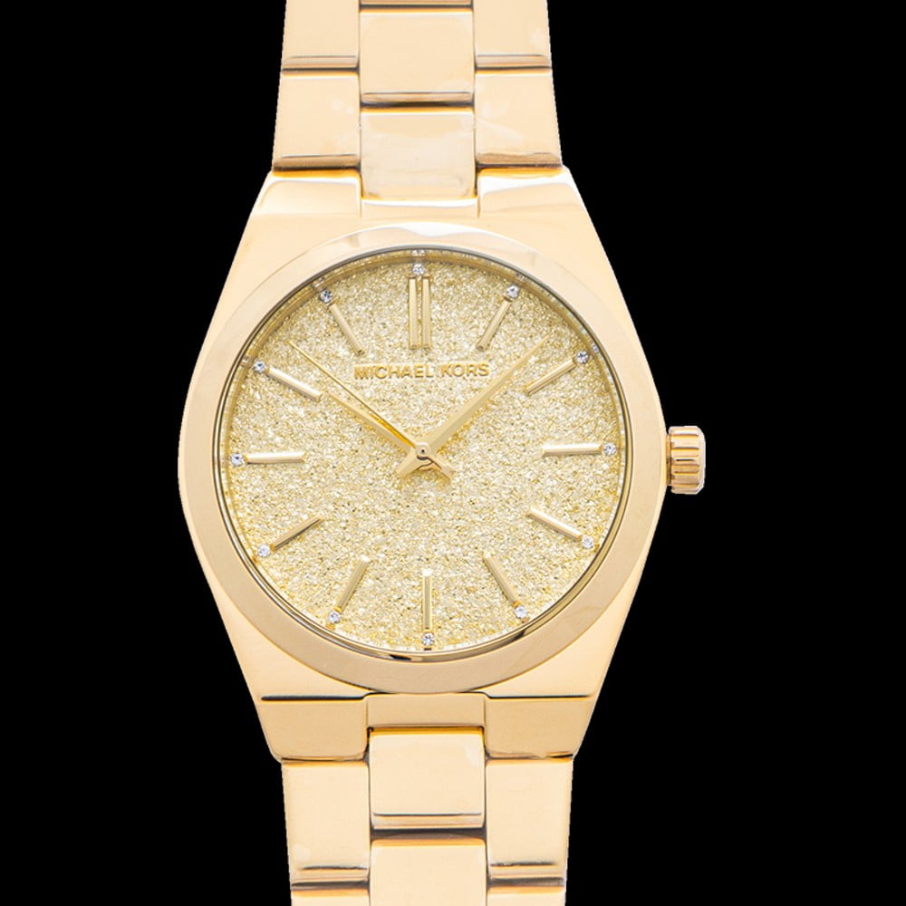 diesel women's channing three-hand gold-tone stainless steel