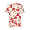 thumbnail image 3 of Rocae Cute Mushroom for Breathable Men's Baseball T-Shirt Fashionable Casual Baseball Jersey, Moisture-wicking Sportswear Small, 3 of 9