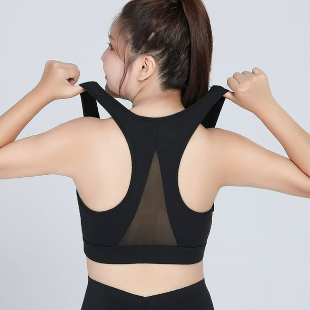Women Sports Bra Push Up Fitness Bras One Shoulder Shockproof Yoga Bra  Black White Yoga Running Bra Sexy Vest