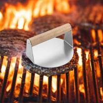 Specollect 5Pcs Stainless Steel Burger Press,Kitchen Tool Round Smasher,with Anti-Scald Handle,Non-Stick Smooth Hamburger Press,Flat Bottom,for Cooking Burgers,Bacon,Ground Beef,Meats,Sausage