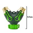 thumbnail image 2 of Metal Garden Hose Dispenser Two-Way Y Hose Connector, Easy Grip, Easy Open, 2 of 5