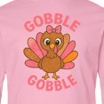 thumbnail image 4 of Inktastic Gobble Gobble Cute Turkey Thanksgiving Long Sleeve Youth T-Shirt, 4 of 5