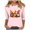 Pink, variant on Thanksgiving Shirts for Women 3/4 Sleeve Tops Round Neck Fall Fashion Funny Gnome Graphic Shirts Pullover (Black,XXL)