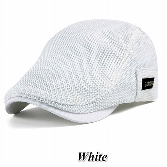 Cabbie Flat Cap Breathable Mesh Newsboy Beret Ivy Cap