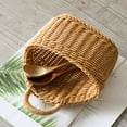 thumbnail image 2 of Wall Hanging Baskets Simulation Woven Kitchen Storage Basket Plant Fruit Sundries Organizer, 2 of 6