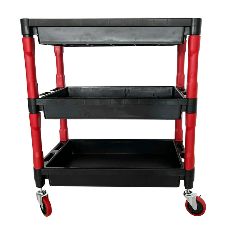 4401 Home and Office Cart, Standard Duty with ergonomic handle and 5 dia.  (12.7 cm) x 1 1/4 w Casters