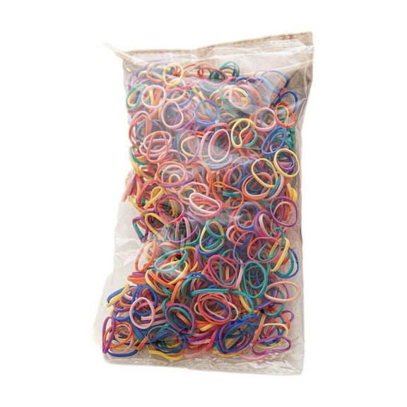 RAGUPEL 1000Pcs Scrunchies,Bright Color Combinations Silk Scrunchies,Fun and Playful Styles Scrunchies for Women,Style1