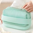 thumbnail image 4 of Qarigey Práctico y práctico organizador de bolsas de maquillaje para todo tipo de cosméticos Bolsa de cosméticos para maquillaje Bolsas de mensajero y de hombro negro, 4 of 6