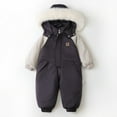 thumbnail image 2 of CUZIBR Baby Winter Hooded Snow Suit Jacket Toddler Baby Thickened Jumpsuit Stylish Dailywear For Child, 2 of 3
