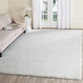 thumbnail image 2 of SAFAVIEH Ultimate Shag Collection 8' x 10' Silver / Silver SGU211D Handmade Solid 1.6-inch Thick Area Rug, 2 of 10