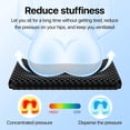 thumbnail image 2 of Gel Seat Cushion, Cooling (Super Large & Thick), Breathable Honeycomb Design Absorbs Pressure Points, Gel Cushion for Office Chair, Home Car seat Cushion for Wheelchair, 2 of 7