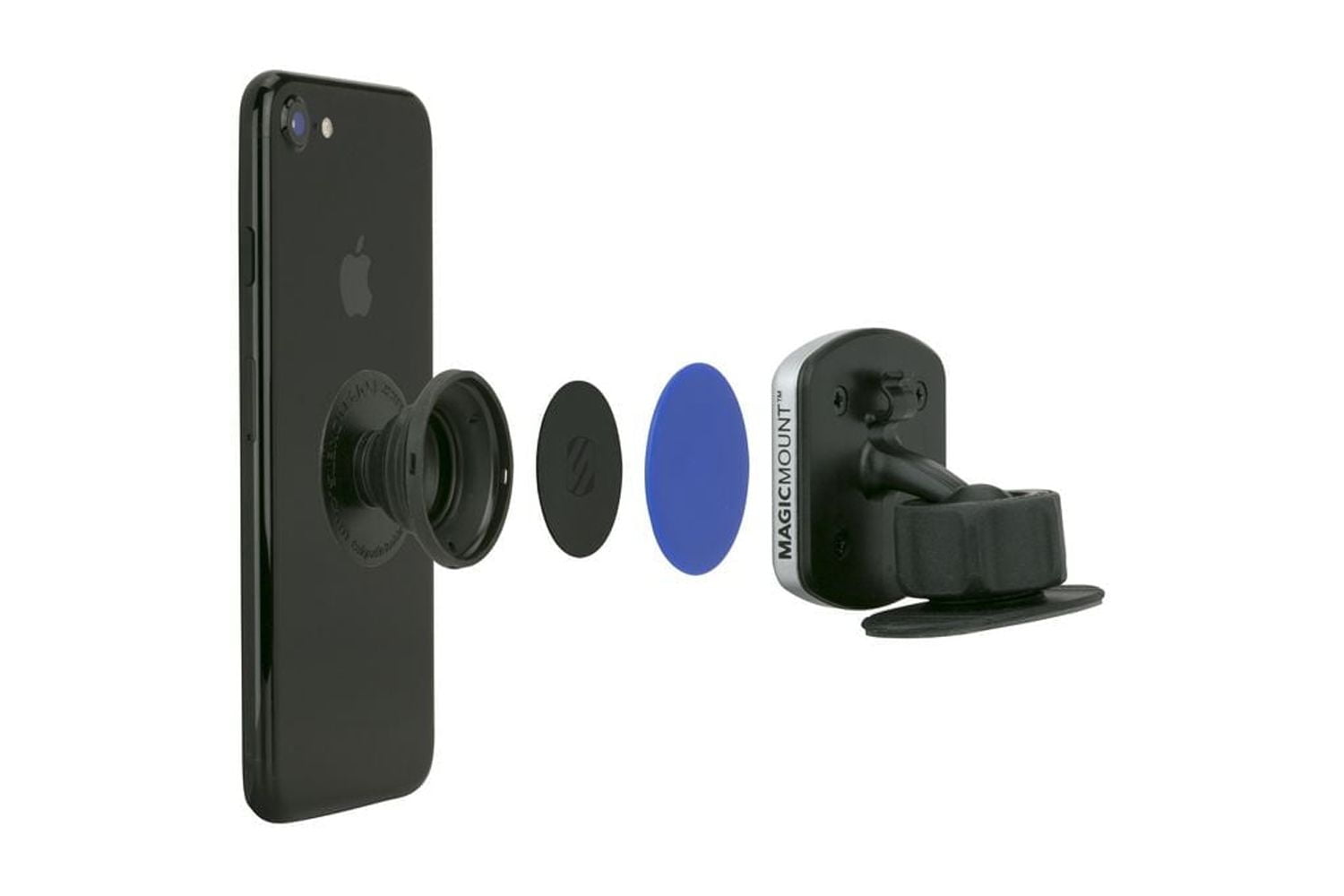 "Scosche MagicMount™ Pro Dash <br>Magnetic Dash Mount and the MagicPlates™ compatible with the PopSockets® Grip"