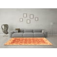 thumbnail image 3 of Ahgly Company Indoor Rectangle Oriental Orange Modern Area Rugs, 5' x 7', 3 of 4