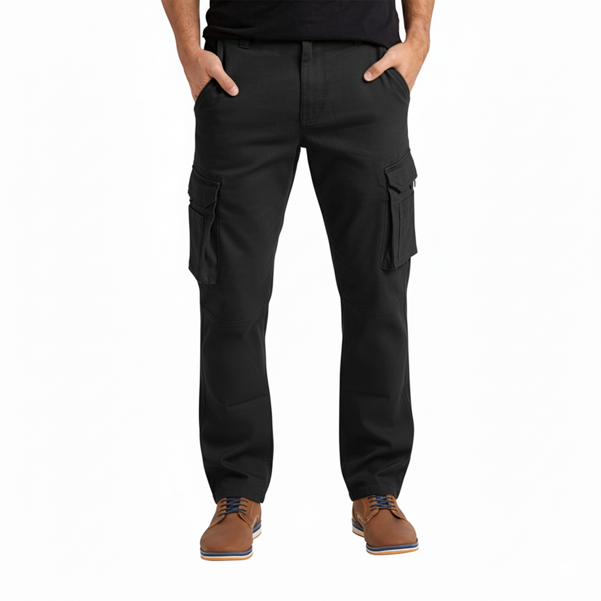 Alamo Casual Cargo Pants for Men - Stretchable, Regular Fit Cargo Work Pants for Men - 6 Pocket Outdoor Mens Work Pants