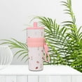 thumbnail image 6 of TISHITA Insulated Bottle Vacuum Water Cup Reusable Non Slip Bottom Portable Leakproof Stainless Steel Drinking Bottle for Trip Office White and Pink, 6 of 8