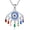 D-7 Chakra, variant on Evil Eye Necklace Birthstone Evil Eye Necklace Sterling Silver Eye Pendant Necklace for Women Greek Protection Eye Necklace