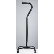 Quad Cane Large Steel Bariatric Quad 7 X 11 Base Heights adjusts from 29 1/2" - 38 1/2" This Cane was Designed to Support 500 lbs