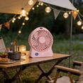 thumbnail image 3 of Personal Cooling Fan LED Fan Light E27 Base Ceiling Fan with Remote Control Multi Speed with Misting Cooling Function, 3 of 7
