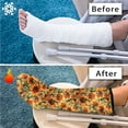 thumbnail image 7 of COEQINE Sunflower 2 Pcs Leg Cast Cover Hummingbird Short Foot Cast Cover Knee Cast Sock Reusable Cast Covers for Shower Leg Decorative Leg Plaster Cover for Women Men Seniors Medium, 7 of 7