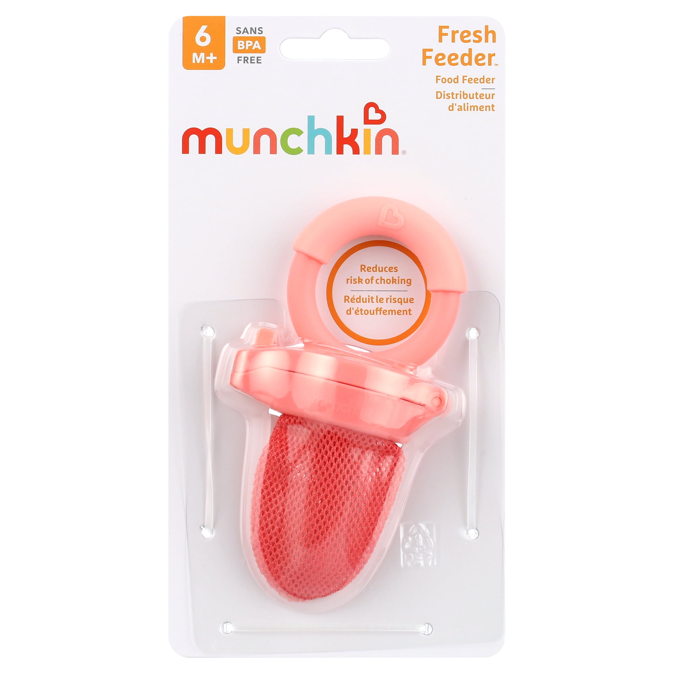 Munchkin® Fresh Food Feeder, Coral/Yellow, Unisex, 2 Pack