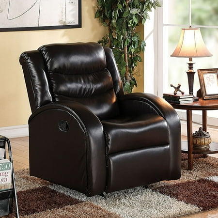 - Acme Noah Rocker Recliner, Espresso Bonded Leather Match