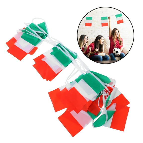 GAXIRE Multi-Country String Bunting Flags, Polyester Decorative Flags for Parties, Events, Outdoor and Indoor Use, 1 Piece