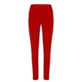 thumbnail image 6 of YOIAVAIOY Women Horse Riding Pants Stretch Slim Yoga Pants High Waisted Solid Lightweight Horseback Tights with Pocket Red XXXL, 6 of 7