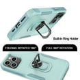 thumbnail image 4 of For iPhone 15.15 Pro,15 Plus,15 Ro Max Case, 2 in 1 Phone Case for iPhone 15 Plus 6.7", Tiflook Rubber & Rugged Shockproof Protection Heavy Duty with Ring Stand Kickstand Cover,Green, 4 of 6