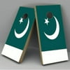 Pakistan Flag Cornhole Board Vinyl Decal Wrap