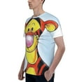 thumbnail image 3 of Tigger Men's T Shirts Cartoon Graphic Short Sleeve Tees Novelty Casual Unisex Adults Tee Shirt Tops, 3 of 8