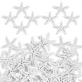 thumbnail image 4 of Wooden Sea Star Decor Accessories for Home Desk Wall 100pcs Ocean Theme White Wooden Ornaments, 4 of 8