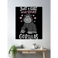 thumbnail image 2 of Gorilla Poster Wall Art, Modern Wall Decor For Living Room Bedroom, 12x18 UNFRAMED, 2 of 3