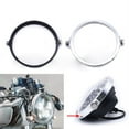 thumbnail image 6 of Universal Black 5.75 Inch Aluminum Round Headlight Housing Headlamp Trim Ring Mount Bracket Motorcycles, 6 of 8