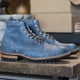 thumbnail image 3 of Botines retro de tacón cuadrado bajo con tacón cuadrado y cinturón fino para hombre, informales, combinables, de talla grande, 3 of 4