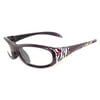 Liberty Optical Rec Sports Spec Protective Eyewear, Plum,Wild Hearts